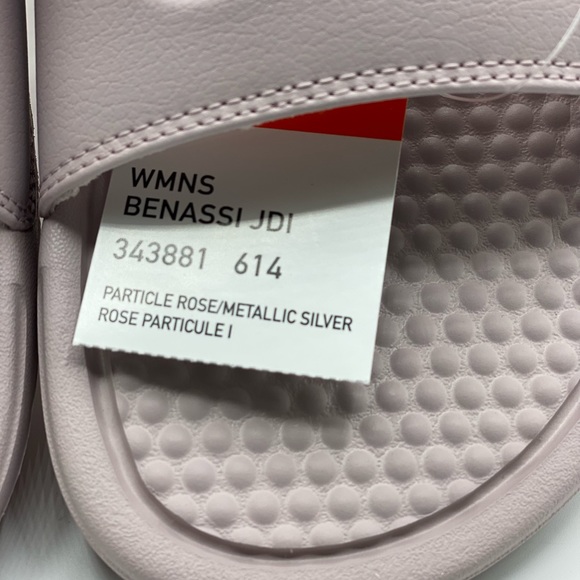 NIKE WOMENS BENASSI JDI SLIDES 343881-614 ROSE - Picture 5 of 6